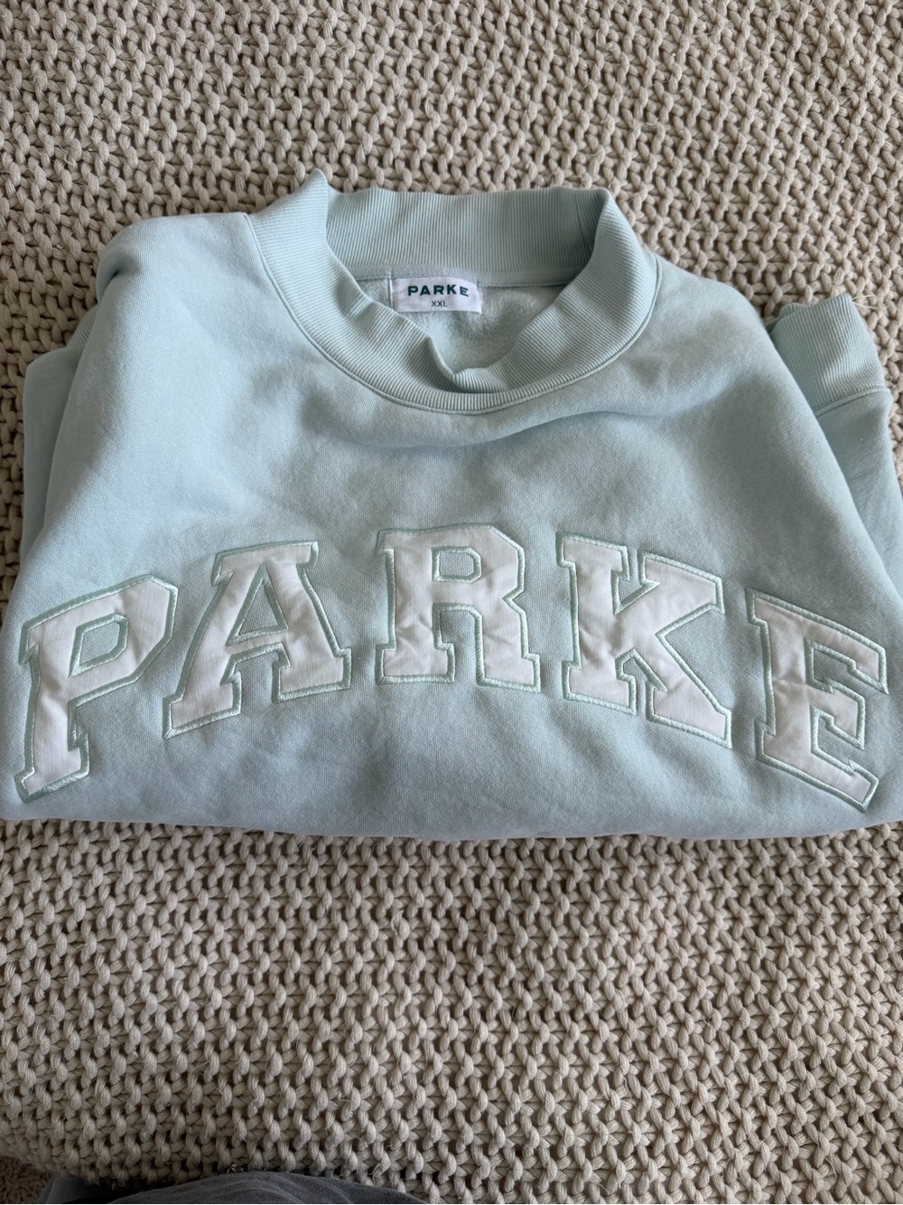 Parke bridal light blue mockneck Sweatshirt